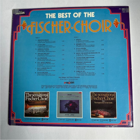Vinyl Record Album: 1977 The Best Of The Fischer Choir Polystar Records - Picture 2 of 11